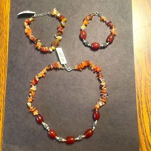 Necklace and bracelets